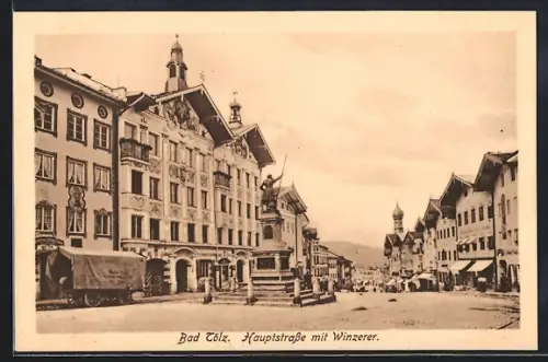 AK Bad Tölz, Hauptstrasse mit Winzerer