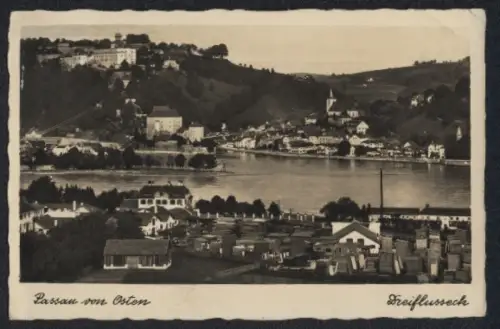 AK Passau, Ortsansicht von Osten