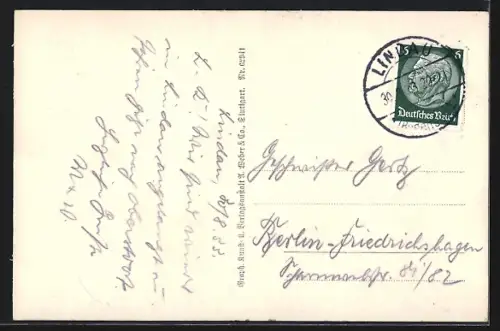 AK Lindau i. B., Peterskirche und Diebsturm