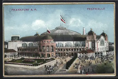 AK Frankfurt-Westend, Blick zur Festhalle