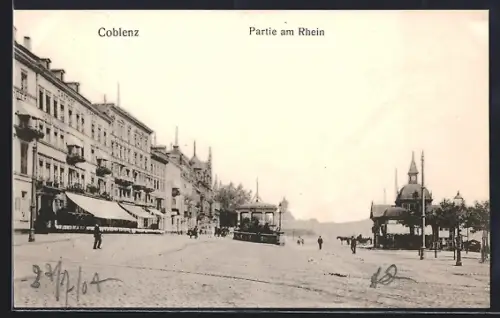 AK Coblenz, Partie am Rhein