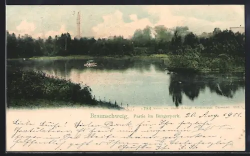 AK Braunschweig, Partie im Bürgerpark