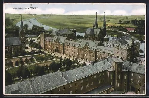AK Steyl, Missionshaus aus der Vogelschau
