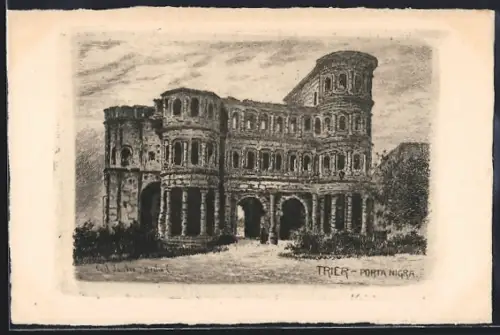 Künstler-AK Trier, Porta Nigra