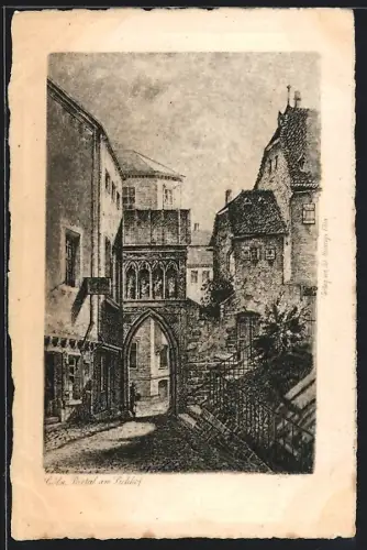 Künstler-AK Köln, Portal am Lichhof