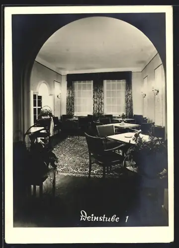 AK Hannover, Nord-Hotel-Gaststätte, Kleiststr. 17, Innenansicht