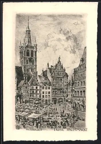 Künstler-AK Trier, Hauptmarkt