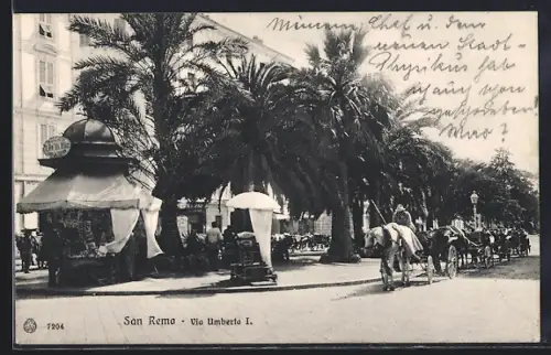 AK San Remo, Via Umberto I.