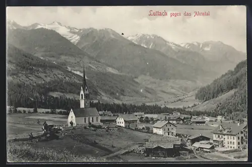 AK Luttach, Ortsansicht gegen das Ahrntal