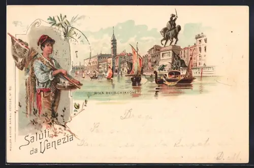 Lithographie Venezia, Riva dei Schiavoni