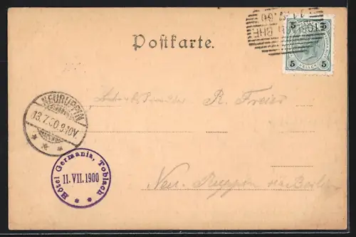 AK Toblach, Blick über den Ort