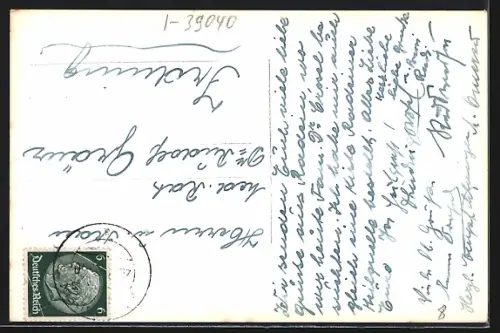 AK Bad Radein, Gäste vor der Wilhelminen Quelle