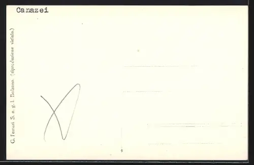 Foto-AK Canazei, Ortsansicht umgeben von Bergen