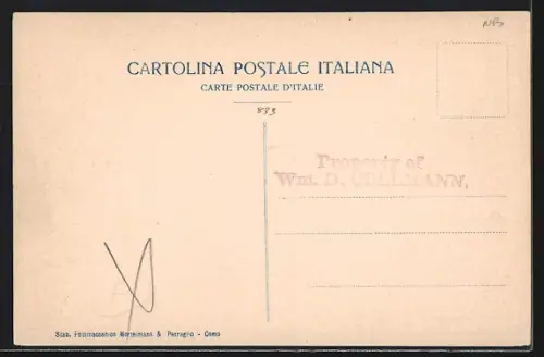 AK Moltrasio /Lago di Como, Blick auf den Ort vom See aus