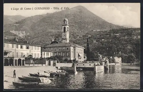 AK Cernobbio, Lago di Como, Villa d` Este, Ruderboote