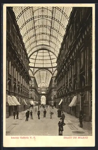AK Milano, Interno Galleria V. E.
