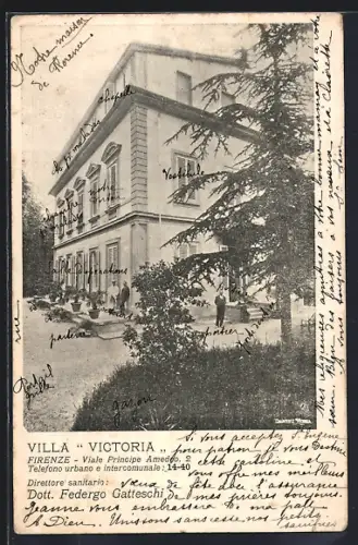 AK Firenze, Villa Victoria, Viale Pirincipe Amedeo, 2