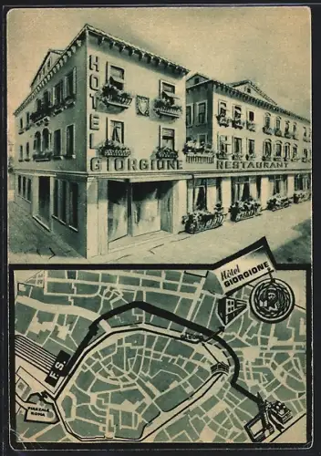 AK Venezia, Hotel Ristorante Giogione & Stadtplan