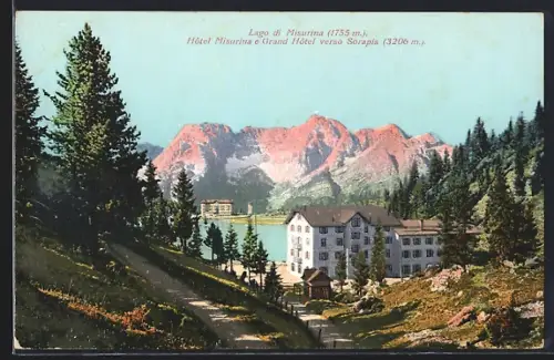 AK Misurina, Hotel Misurina e Grand Hotel verso Sorapis