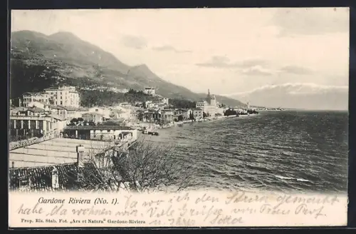 AK Gardone Riviera, Panorama