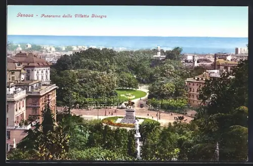 AK Genova, Panorama dalla Villetta Dinegro