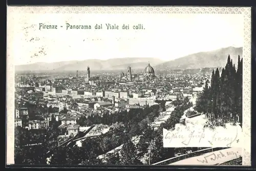 AK Firenze, Panorama dal Viale de colli