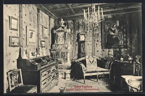 AK Sand-Taufers, Schloss Taufers - Damenzimmer