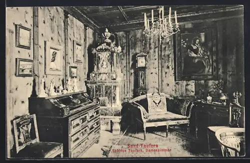 AK Sand-Taufers, Schloss Taufers - Damenzimmer