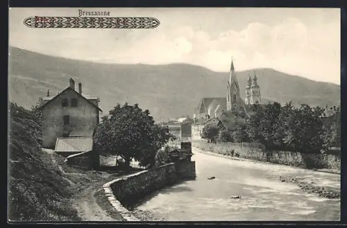 AK Bressanone, Panorama mit Kirche