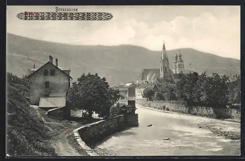 AK Bressanone, Panorama mit Kirche