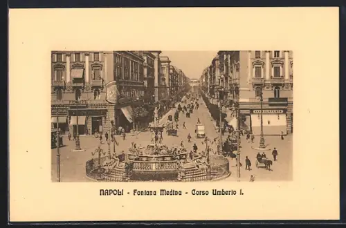 AK Napoli, Fontana Medina, Corso Umberto I.