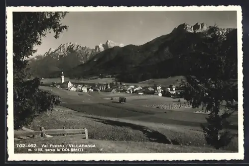 AK Villabassa /Val Pusteria, Panorama verso le Dolomiti