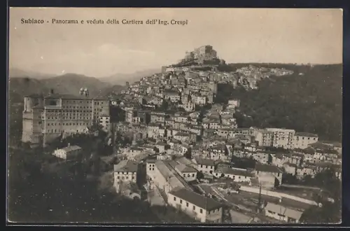 AK Subiaco, Panorama e veduta della Cartiera dell'Ing. Crespi