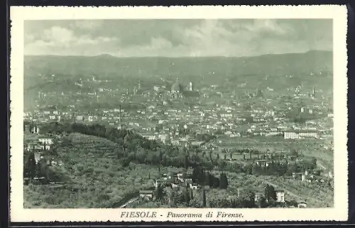 AK Fiesole, Panorama di Firenze