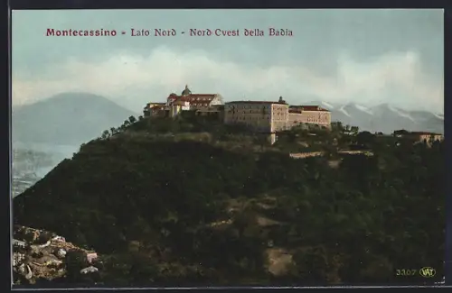 AK Montecassino, Lato Nord, Nord-Ovest della Badia