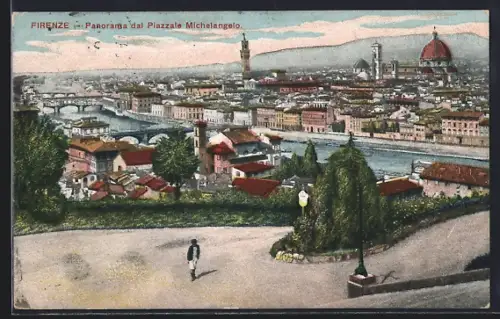 AK Firenze, Panorama dal Piazzale Michelangelo