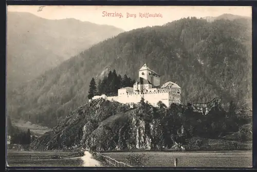 AK Sterzing, Burg Reiffenstein mit Feldweg