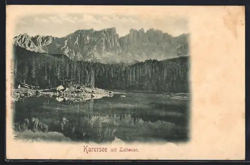AK Karersee, Seeblick mit Lattemar