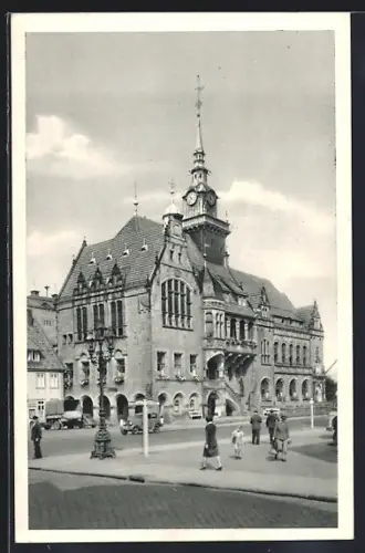 AK Bückeburg, Rathaus und Rathausplatz