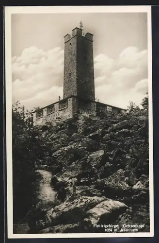 AK Ochsenkopf /Fichtelgebirge, Partie beim Asenturm