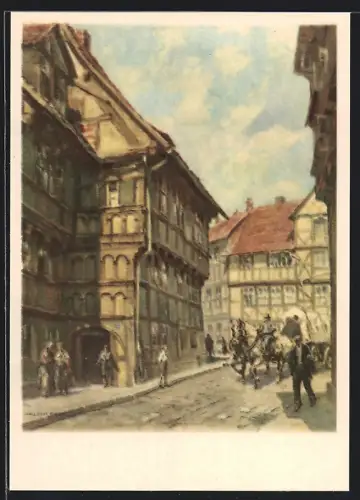 Künstler-AK Halberstadt, Kulkmühle