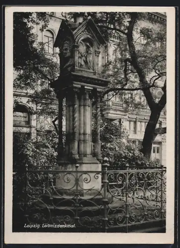 AK Leipzig, Leibnizdenkmal