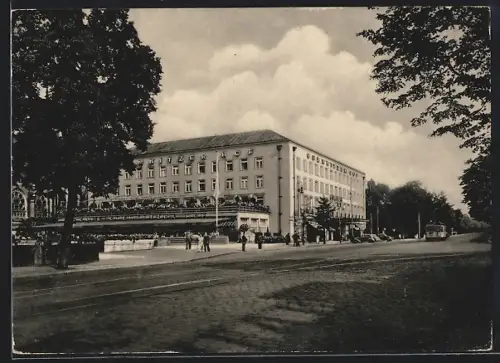 AK Chemnitz, Blick zum Hotel Chemnitzer Hof