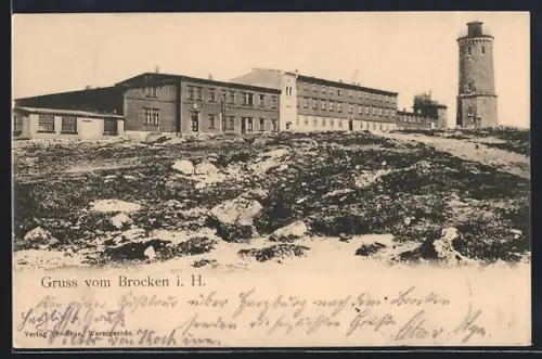 AK Brocken, Brockenhotel und Aussichtsturm