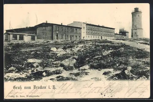 AK Brocken, Hotel mit Turm