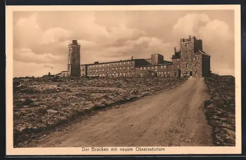 AK Brocken, Neues Observatorium mit Aussichtsturm