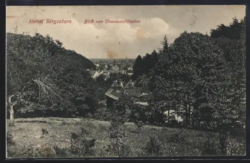 AK Bergzabern, Blick vom Chocoladeplätzchen