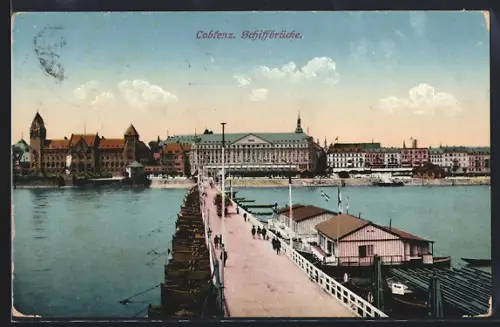 AK Coblenz, Schiffbrücke