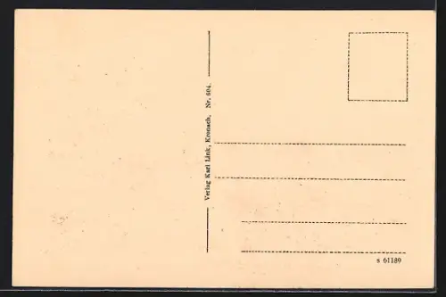 AK Kronach, Feste Rosenberg, Rückseite