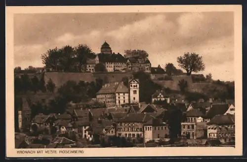 AK Kronach, Blick auf Veste Rosenberg